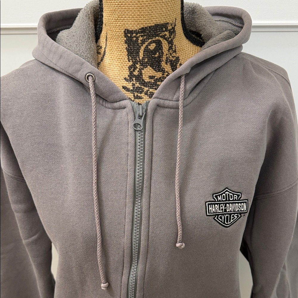 Harley-Davidson Charcoal Gray Hoodie with Logo
